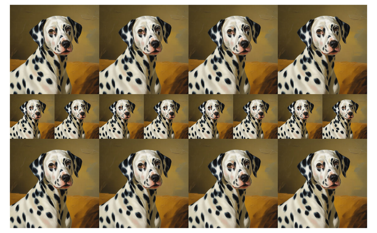 DecoCraft - Scenic Tiles Series - Oil Painting Pets - Dalmatian