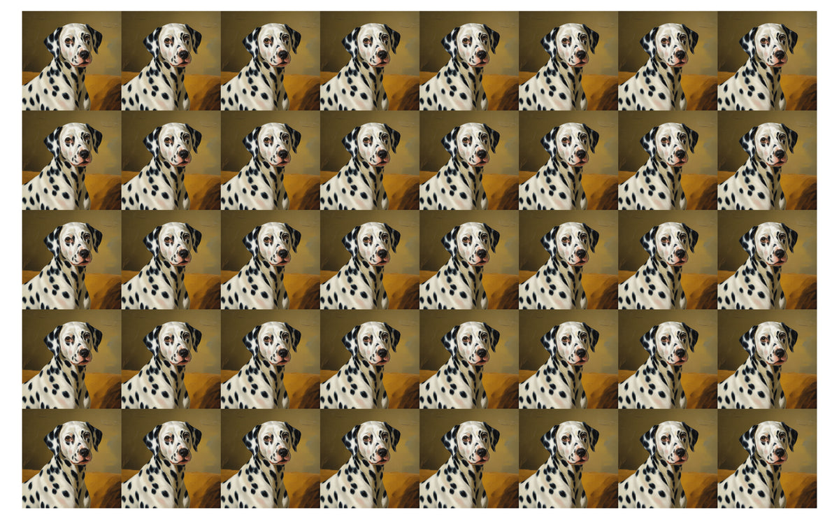 DecoCraft - Scenic Tiles Series - Oil Painting Pets - Dalmatian