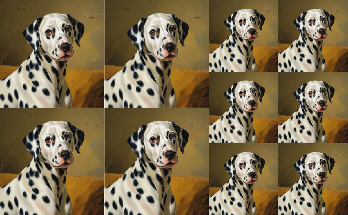 DecoCraft - Scenic Tiles Series - Oil Painting Pets - Dalmatian