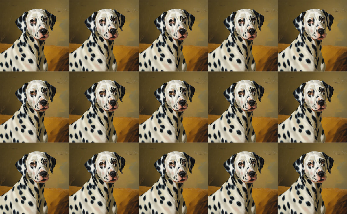 DecoCraft - Scenic Tiles Series - Oil Painting Pets - Dalmatian