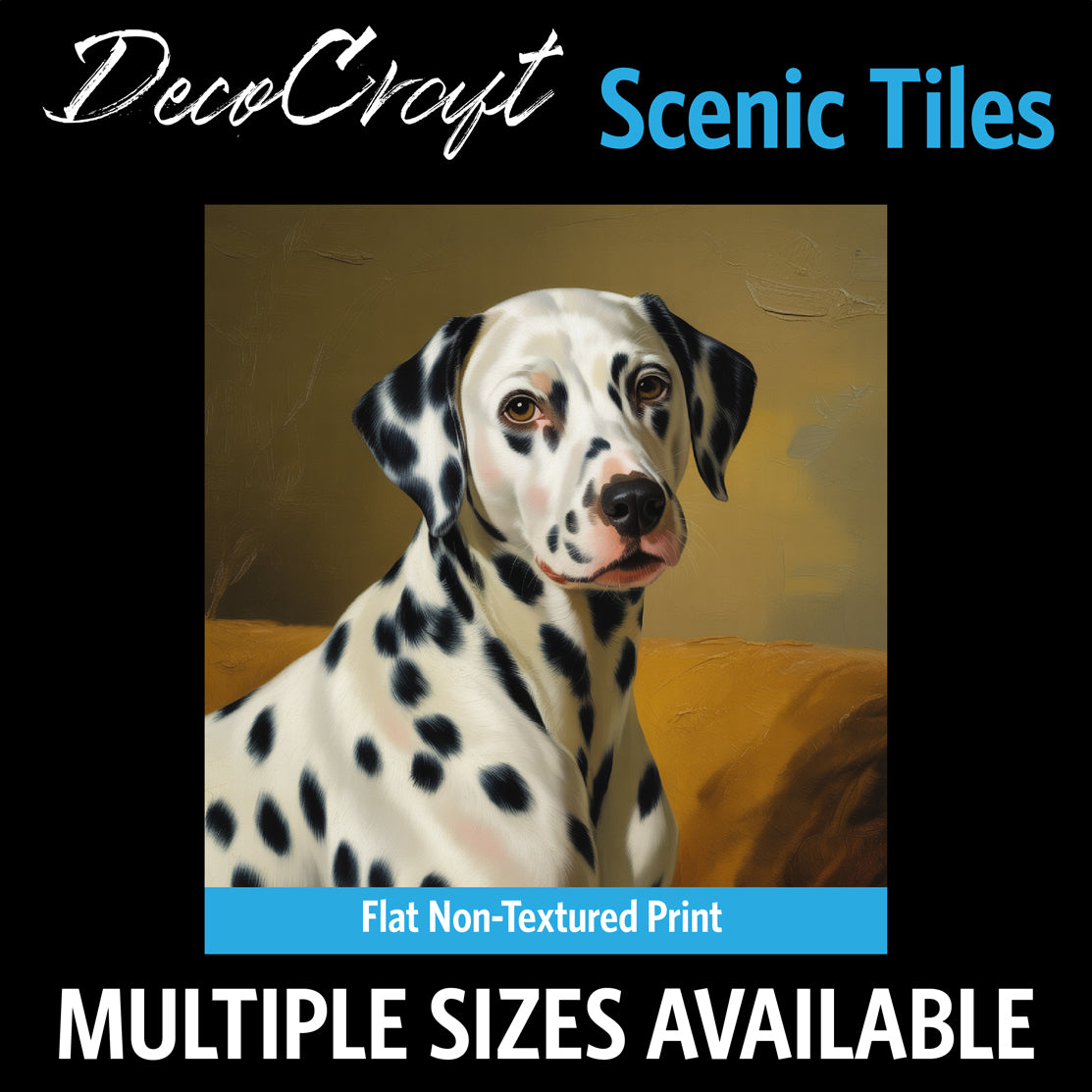 DecoCraft - Scenic Tiles Series - Oil Painting Pets - Dalmatian