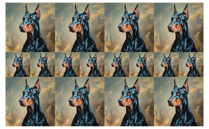 DecoCraft - Scenic Tiles Series - Oil Painting Pets - Doberman
