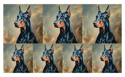 DecoCraft - Scenic Tiles Series - Oil Painting Pets - Doberman