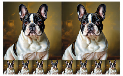 DecoCraft - Scenic Tiles Series - Oil Painting Pets - French Bulldog II