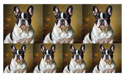 DecoCraft - Scenic Tiles Series - Oil Painting Pets - French Bulldog II