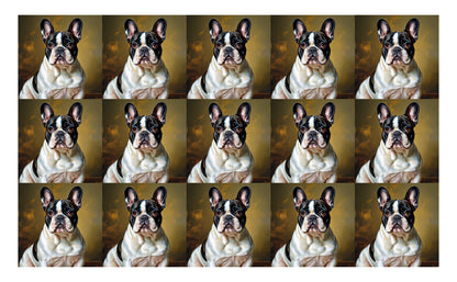 DecoCraft - Scenic Tiles Series - Oil Painting Pets - French Bulldog II
