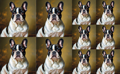 DecoCraft - Scenic Tiles Series - Oil Painting Pets - French Bulldog II