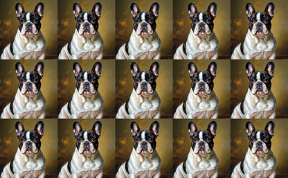 DecoCraft - Scenic Tiles Series - Oil Painting Pets - French Bulldog II