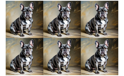 DecoCraft - Scenic Tiles Series - Oil Painting Pets - French Bulldog III