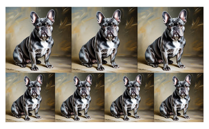 DecoCraft - Scenic Tiles Series - Oil Painting Pets - French Bulldog III