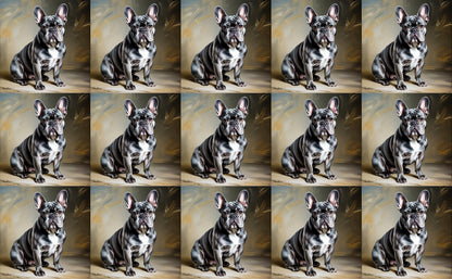 DecoCraft - Scenic Tiles Series - Oil Painting Pets - French Bulldog III
