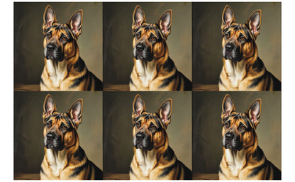 DecoCraft - Scenic Tiles Series - Oil Painting Pets - German Shepherd