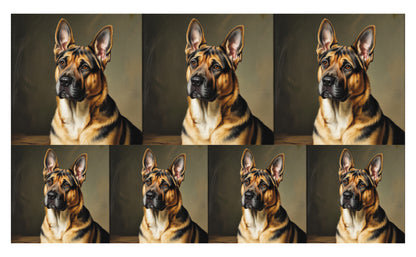 DecoCraft - Scenic Tiles Series - Oil Painting Pets - German Shepherd