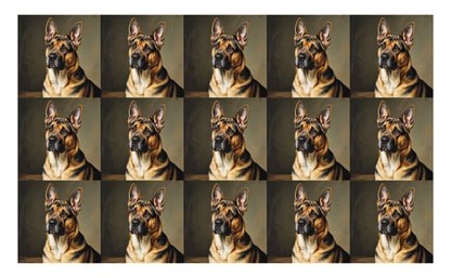 DecoCraft - Scenic Tiles Series - Oil Painting Pets - German Shepherd
