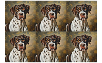 DecoCraft - Scenic Tiles Series - Oil Painting Pets - German Shorthaired Pointer