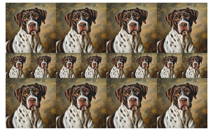 DecoCraft - Scenic Tiles Series - Oil Painting Pets - German Shorthaired Pointer