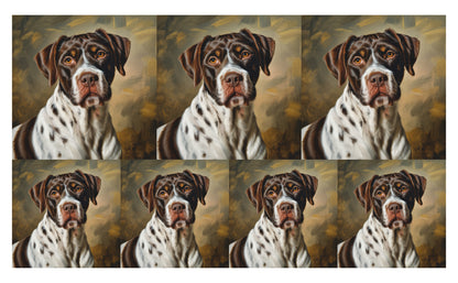 DecoCraft - Scenic Tiles Series - Oil Painting Pets - German Shorthaired Pointer