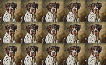 DecoCraft - Scenic Tiles Series - Oil Painting Pets - German Shorthaired Pointer