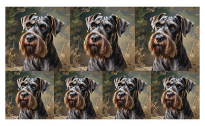 DecoCraft - Scenic Tiles Series - Oil Painting Pets - Giant Schnauzer
