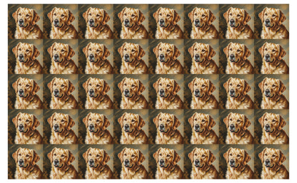 DecoCraft - Scenic Tiles Series - Oil Painting Pets - Golden Retriever