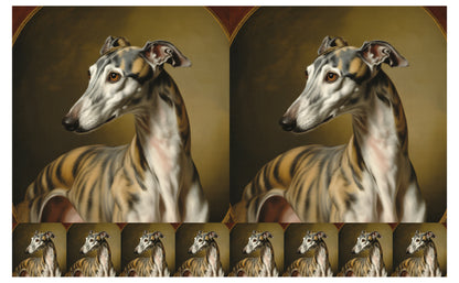 DecoCraft - Scenic Tiles Series - Oil Painting Pets - Greyhound