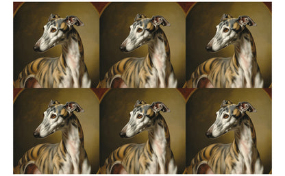DecoCraft - Scenic Tiles Series - Oil Painting Pets - Greyhound