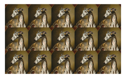 DecoCraft - Scenic Tiles Series - Oil Painting Pets - Greyhound