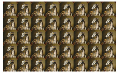 DecoCraft - Scenic Tiles Series - Oil Painting Pets - Greyhound
