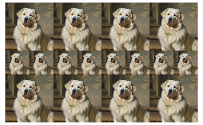 DecoCraft - Scenic Tiles Series - Oil Painting Pets - Great Pyrenees
