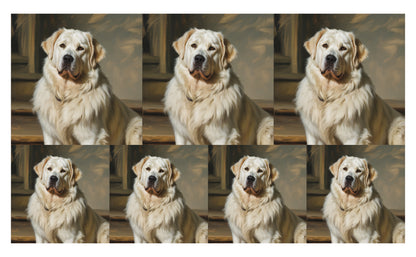 DecoCraft - Scenic Tiles Series - Oil Painting Pets - Great Pyrenees