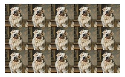 DecoCraft - Scenic Tiles Series - Oil Painting Pets - Great Pyrenees