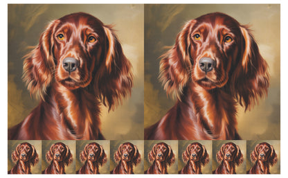 DecoCraft - Scenic Tiles Series - Oil Painting Pets - Irish Setter