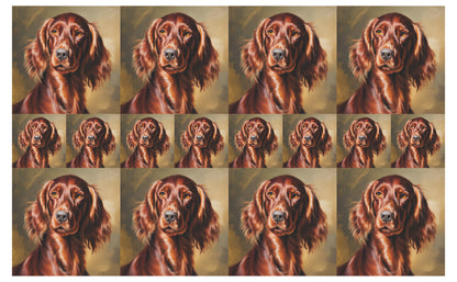 DecoCraft - Scenic Tiles Series - Oil Painting Pets - Irish Setter