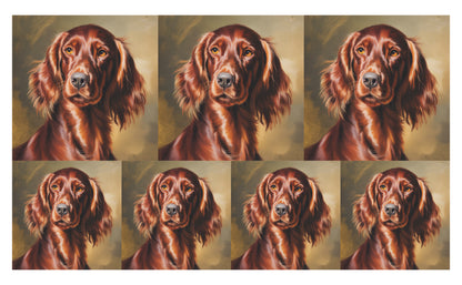DecoCraft - Scenic Tiles Series - Oil Painting Pets - Irish Setter