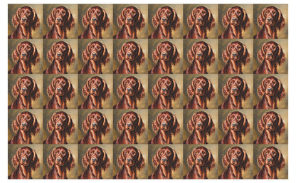 DecoCraft - Scenic Tiles Series - Oil Painting Pets - Irish Setter