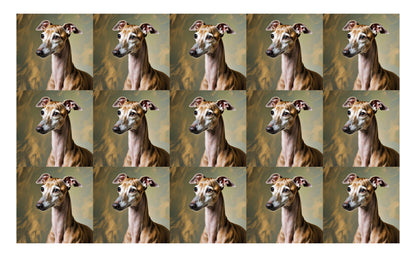 DecoCraft - Scenic Tiles Series - Oil Painting Pets - Italian Greyhound