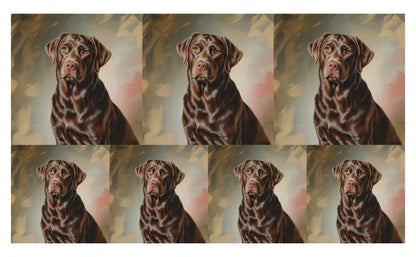 DecoCraft - Scenic Tiles Series - Oil Painting Pets - Labrador - Chocolate