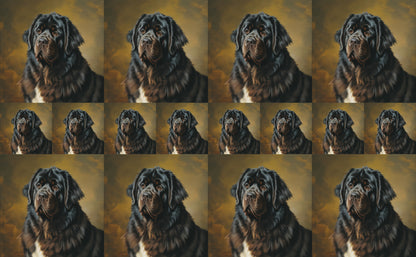 DecoCraft - Scenic Tiles Series - Oil Painting Pets - Newfoundland