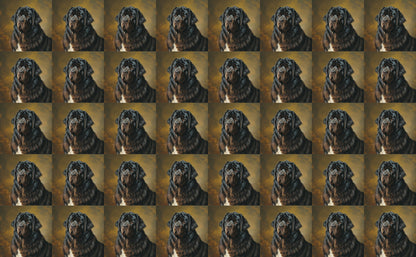 DecoCraft - Scenic Tiles Series - Oil Painting Pets - Newfoundland