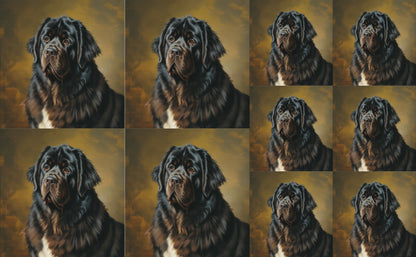 DecoCraft - Scenic Tiles Series - Oil Painting Pets - Newfoundland