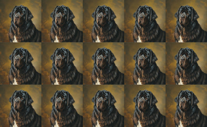 DecoCraft - Scenic Tiles Series - Oil Painting Pets - Newfoundland