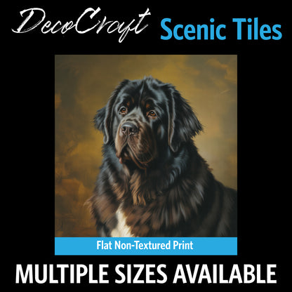 DecoCraft - Scenic Tiles Series - Oil Painting Pets - Newfoundland