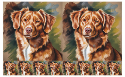DecoCraft - Scenic Tiles Series - Oil Painting Pets - Nova Scotia Duck Tolling Retriever