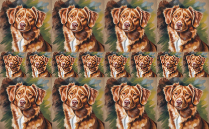 DecoCraft - Scenic Tiles Series - Oil Painting Pets - Nova Scotia Duck Tolling Retriever