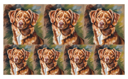 DecoCraft - Scenic Tiles Series - Oil Painting Pets - Nova Scotia Duck Tolling Retriever