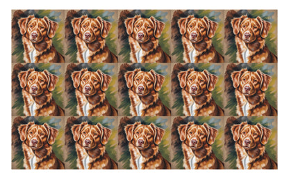 DecoCraft - Scenic Tiles Series - Oil Painting Pets - Nova Scotia Duck Tolling Retriever