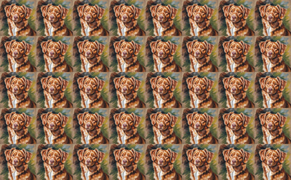 DecoCraft - Scenic Tiles Series - Oil Painting Pets - Nova Scotia Duck Tolling Retriever