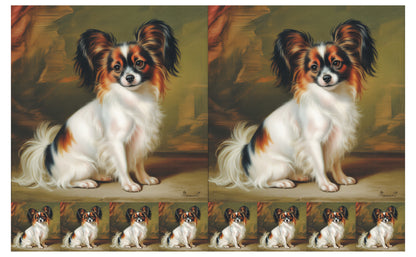 DecoCraft - Scenic Tiles Series - Oil Painting Pets - Papillon