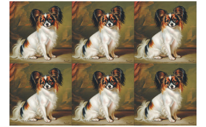DecoCraft - Scenic Tiles Series - Oil Painting Pets - Papillon