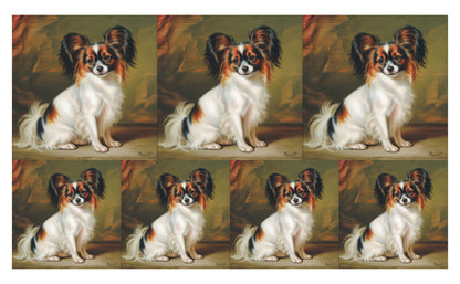 DecoCraft - Scenic Tiles Series - Oil Painting Pets - Papillon